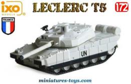 Le char français Leclerc T5 blanc UN en miniature par Ixo models au 1/72e