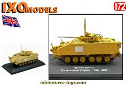 Le MCV 80 Warrior britannique en miniature par Ixo models au 1/72e