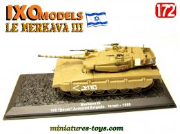Le char israélien Merkava III de 1990 en miniature par Ixo Models au 1/72e