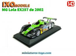 La MG Lola EX257 Le Mans 2002 en miniature par Ixo Models Altaya au 1/43e