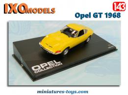 L'Opel GT de 1968 en miniature par Ixo Models au 1/43e