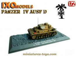 Le Panzer IV Ausf D SdKfz 161 en miniature par Ixo Models et Altaya au 1/72e