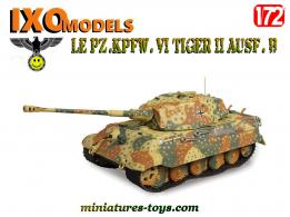 Le char allemand Panzer VI Tiger II Ausf B miniature par Ixo Models au 1/72e