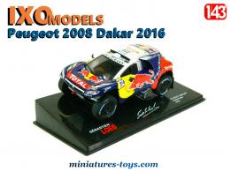 La Peugeot 2008 Dakar 2016 en miniature par Ixo Models au 1/43e