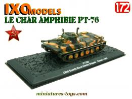 Le char amphibie russe PT76 en miniature Ixo models au 1/72e