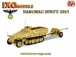 Le SdKfz 251/1 Hanomag et le canon Pak 40 miniature par Ixo Models au 1/72e