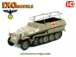 Le SdKfz 251/1 Hanomag Ausf C ambulance miniature par Ixo Models au 1/43e
