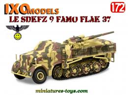 Le semi chenillé allemand Sdkfz 9 Famo Flak 37 en miniature Ixo Models au 1/72e
