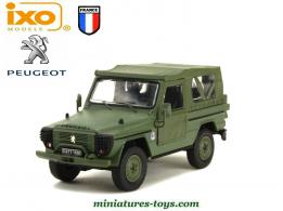 Le VLTT Peugeot P4 militaire en miniature par Ixo Models au 1/43e