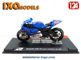 La moto Suzuki GSV-R de K Roberts en miniature par Ixo Models au 1/24e