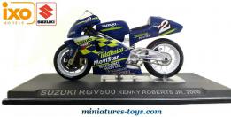 La moto Suzuki RGV500 de K Roberts en miniature par Ixo Models au 1/24e