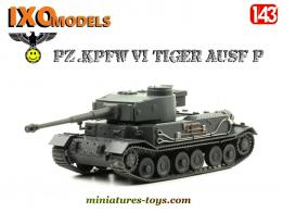 Le char allemand Tiger Ausf P en miniature par Ixo Models au 1/43e