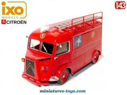 Le Citroën type H des pompiers de l'usine Michelin par Ixo Models au 1/43e