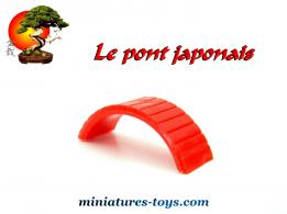Le petit pont du jardin japonais miniature vintage