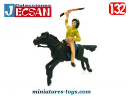 Le Cow-boys a cheval en figurines plastique Jecsan années 1970 1980 au 1/32e