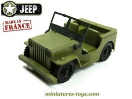 La Jeep Willys militaire jouet de bazar en plastique au 1/18e