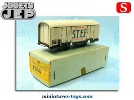 Le wagon frigorifique STEF miniature par Jep en voie 25 mm S