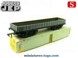 Le wagon plat à bogies miniature par Jep en voie 25 mm S