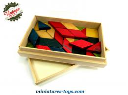 Un jeux de construction en bois ancien vintage