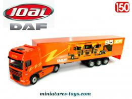 Le Daf 95 XF 430 et sa semi remorque publicitaire en miniature par Joal au 1/50e