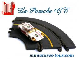 La Porsche GT blanche miniature pour circuit routier Jouef au 1/43e
