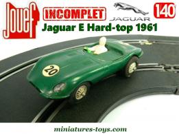 La Jaguar E Hard-top en miniature pour circuit Jouef au 1/40e incomplète