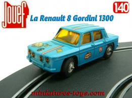La Renault 8 R8 Gordini 1300 n°6 en miniature pour circuit Jouef au 1/43e