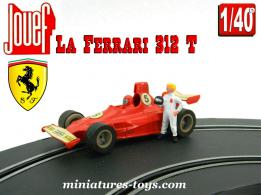 La Formule 1 Ferrari 312 T rouge n°5 en miniature slot car de Jouef au 1/40e