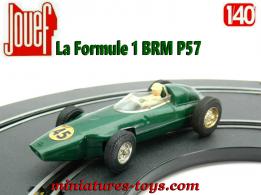 La Formule 1 BRM P57 verte n°45 en miniature pour circuit Jouef au 1/43e