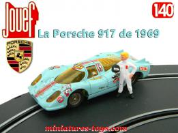 La Porsche 917 bleue en miniature pour circuit Jouef au 1/43e