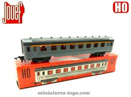 La voiture Inox 1er classe en miniature de Jouef 1958 au H0 H0