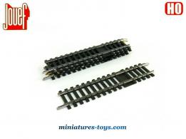 Un lot de 4 rails droits d'alimentation Jouef pour trains miniatures au H0 HO