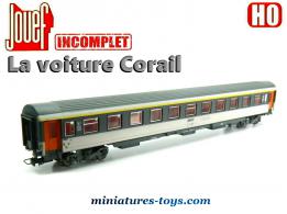 La voiture voyageurs Corail 1er classe de la SNCF en miniature par Jouef au H0
