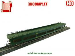 Le wagon DD Trains Auto Couchettes de la SNCF en miniature par Jouef au H0 HO