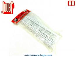 Le sachet de barrières et clôtures blanches en miniatures de Jouef au H0