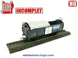 Le wagon tombereau couvert miniature par Jouef au HO H0 incomplet