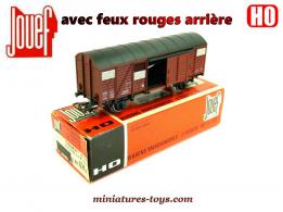 Le wagon couvert UIC Europ de fin de convoi en miniature par Jouef au H0 HO