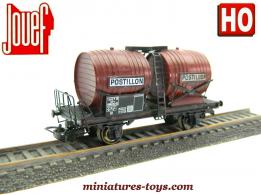 Le wagon Bifoudres Postillon en miniature de Jouef au H0 HO surdétaillé