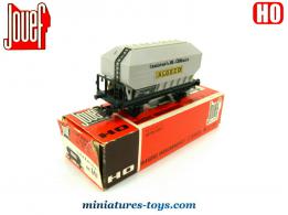 Le wagon transport de céréales Algeco miniature par Jouef au H0 HO