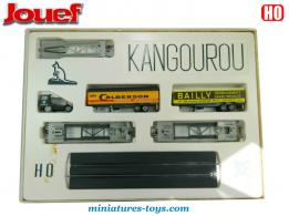 Le coffret de deux wagons kangourou en miniature par Jouef au H0