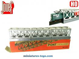 Le triple tronçon de pont ferroviaire métallique en miniature par Jouef au H0