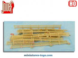 Le lot de 14 barrières et clôtures blanches en miniatures de Jouef au H0 HO