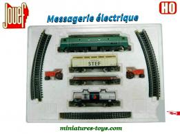 Le coffret de train miniature Messageries électrique par Jouef au H0 HO