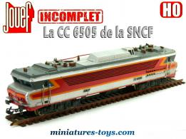 La locomotive électrique CC 6505 miniature par Jouef au H0 HO incomplète