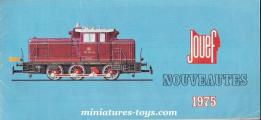 Le catalogue Jouef Nouveautés des miniatures de l'année 1975
