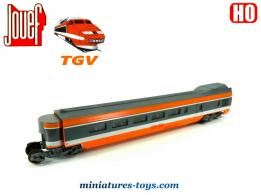 La voiture voyageur du TGV Sud Est en miniature de Jouef au HO H0