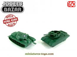 Un lot de 2 véhicules militaires en plastique style jouets de bazar au 1/50e