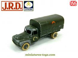 Le camion militaire Citroën P55 bâché en miniature par JRD au 1/55e