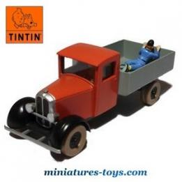 Le camion benne de l'album de Tintin Le lotus bleu en miniature au 1/43e