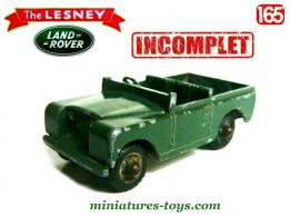 La Land Rover 86 militaire en miniature de Lesney au 1/65e incomplète